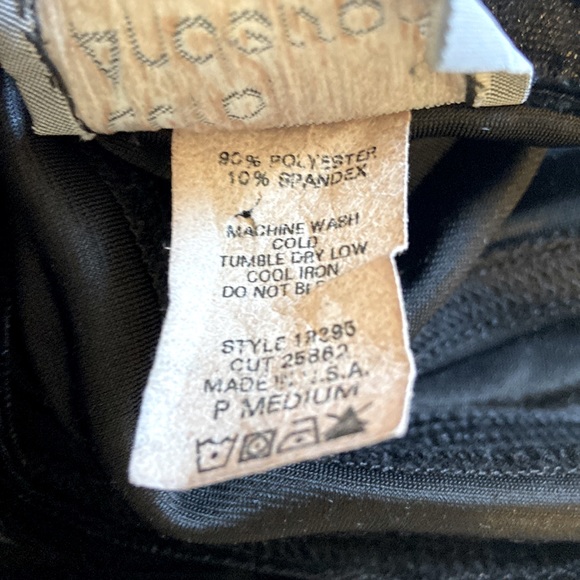 Vtg 90s Carol Anderson Velvet Jumper Dress Overalls Skirtalls Long Modest MP - Picture 8 of 8